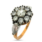 K. Faberge 56K Rose Gold 1.45ct Diamond Ring