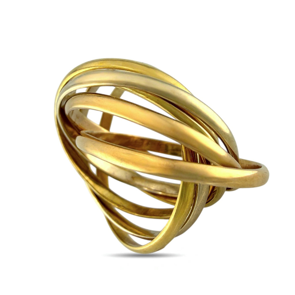 Cartier Trinity 18K Rose White and Yellow Gold Ring