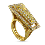 Afarin 18K Yellow Gold Convertible 1.24ct Diamond Ring Set