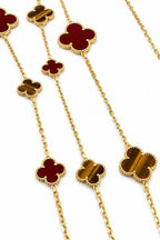 Van Cleef & Arpels 18k Gold Magic Alhambra long necklace, 16 motifs