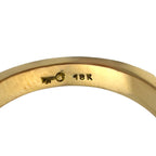 18K Yellow Gold Carnelian Sculpted Face Ring