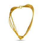 14K Yellow Gold Woven Design Necklace