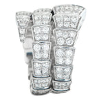 18K Bvlgari Serpenti Viper 18K White Gold 2.77ct Diamond Ring