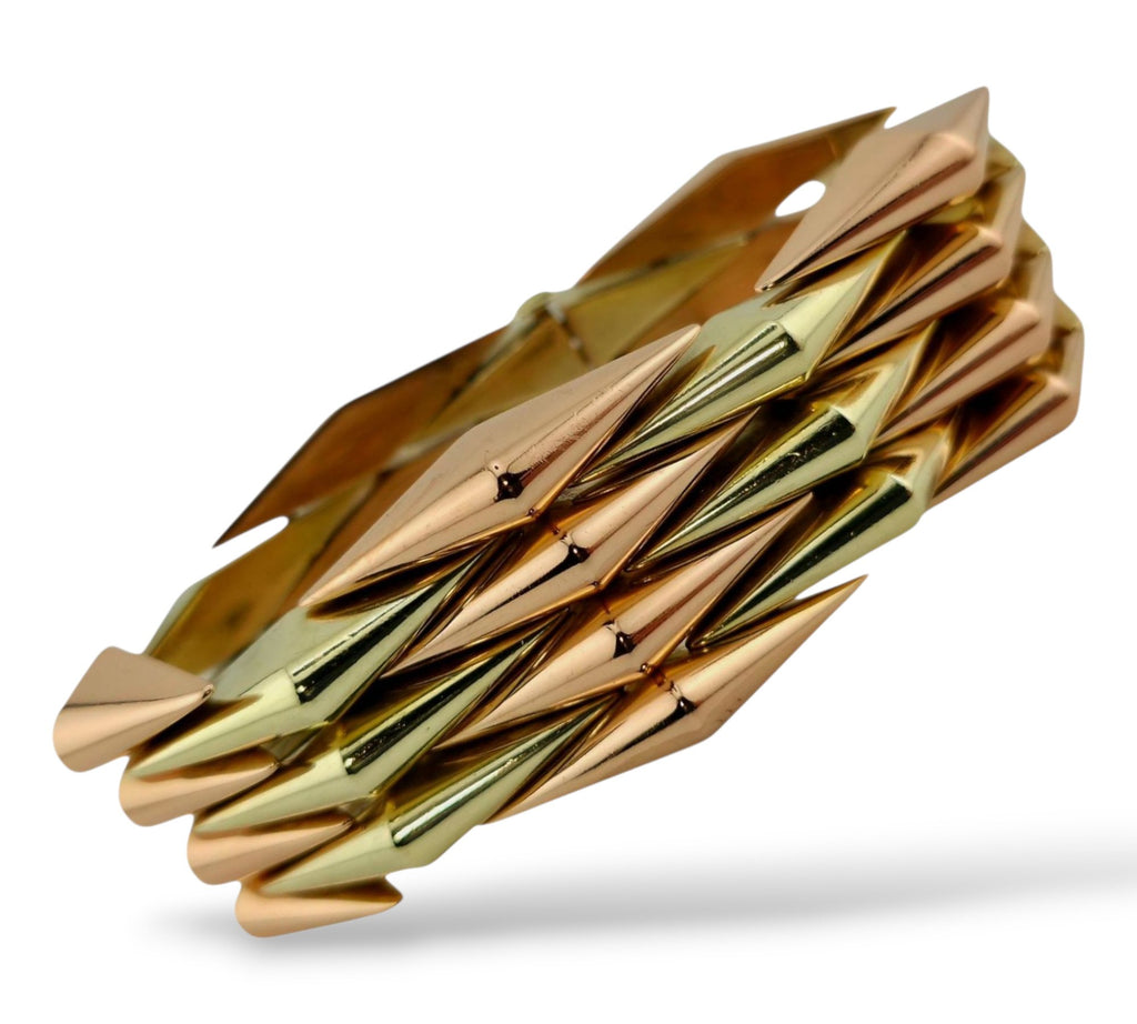 Bronia 14K Two-Tone Retro Gold Bracelet