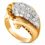 Vintage 18K Yellow Gold and 0.75ct Diamond Ring