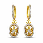 14K Yellow Gold 1.32ct Diamond Pin Earrings