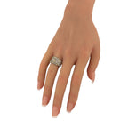 14K White Gold 1.50ct Diamond Cluster Ring, White gold -  1.50ct. tw. Diamond (Natural)