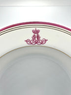 Imperial Russian Porcelain Plate from an Everyday Service for Grand Duke Alexander Alexandrovich