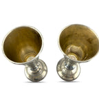 Imperial Russian 84 Zolotnik Silver Pair of Antique Cups