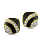 Tambetti 18K Yellow Gold 10ct Diamond and Black Onyx Jewelry Suite