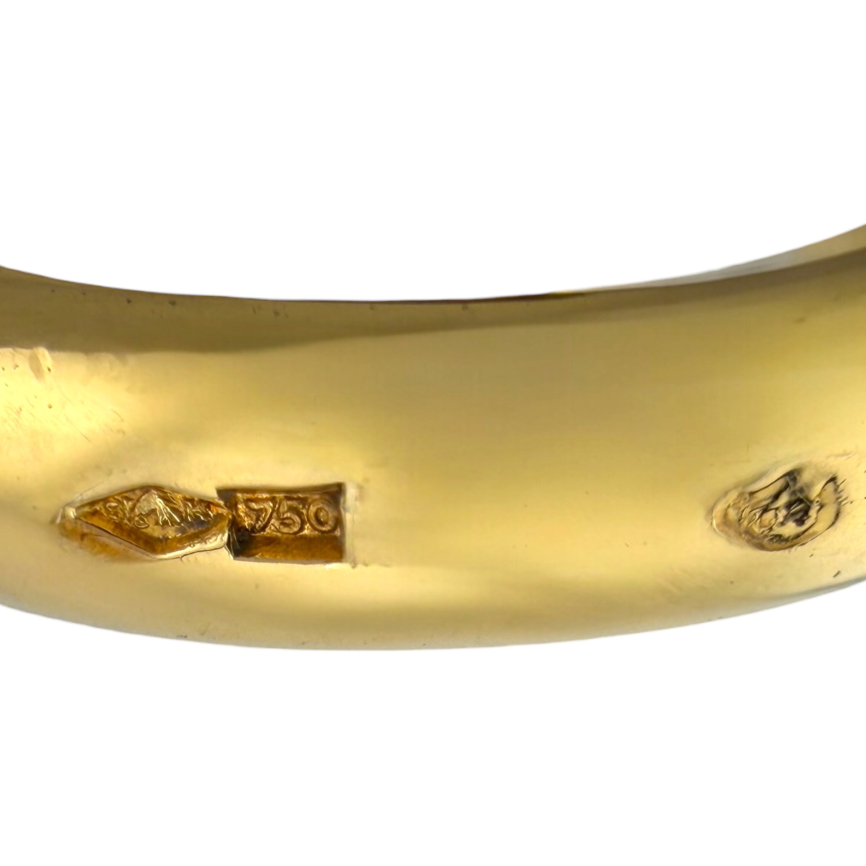 Bacharach 18K Yellow Gold Smoky and Rutilated Quartz Necklace and Ring Set