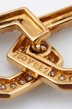 18K Gold Natural Diamond Link Bracelet – Approx. 3.55ct