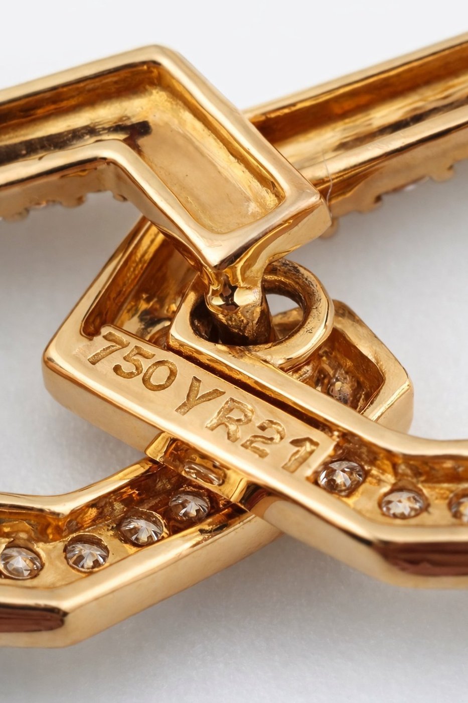 18K Gold Natural Diamond Link Bracelet – Approx. 3.55ct