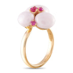 Pomellato Capri 18K Rose Gold Ruby and Ceramic Ring
