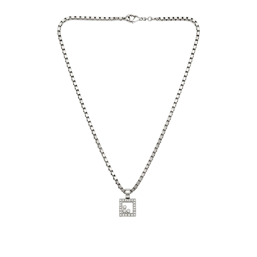 Chopard 18K White Gold 0.60ct Diamond Necklace