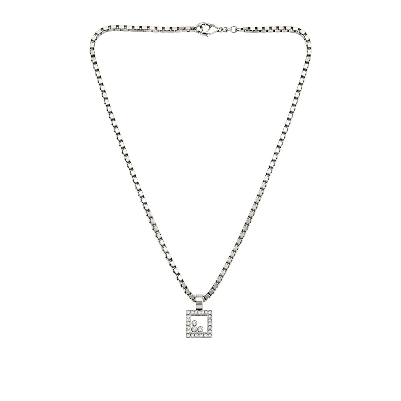 Chopard 18K White Gold 0.60ct Diamond Necklace