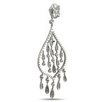 Crivelii 18K White Gold and  8.00ct Diamond Earrings