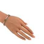 14K White Gold Peridot 1.80ct Diamond Bracelet