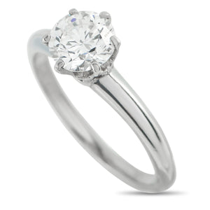 Tiffany & Co. Platinum 0.75ct Diamond Solitaire Ring