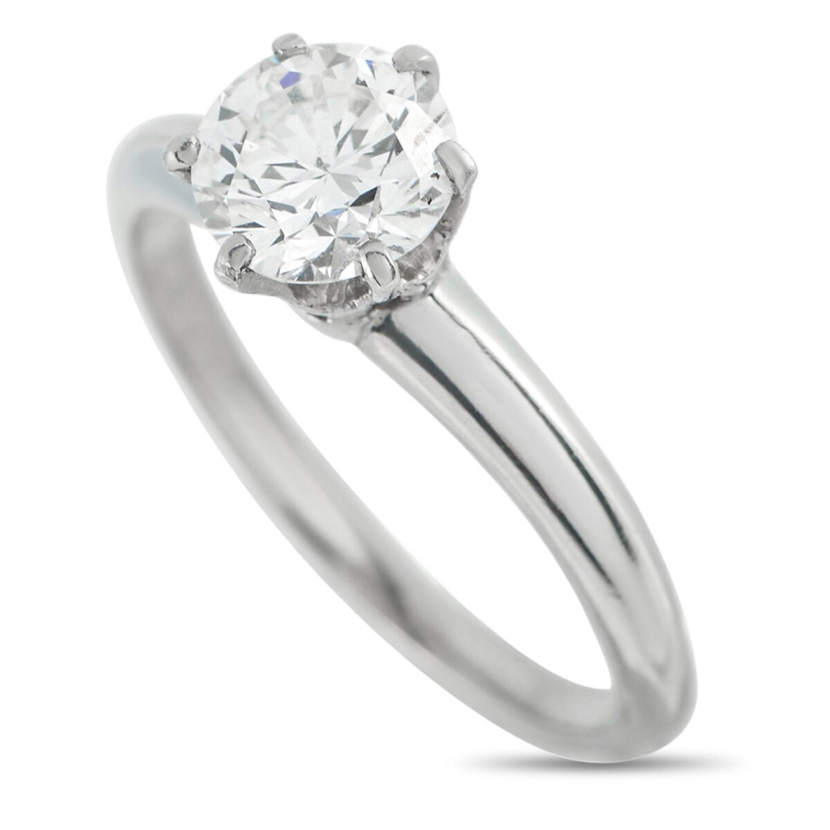 Tiffany & Co. - Ring Tiffany & Co. Platinum 0.65ct Diamond Solitaire Ring , Platinum -  0.65ct. tw. Diamond (Natural)