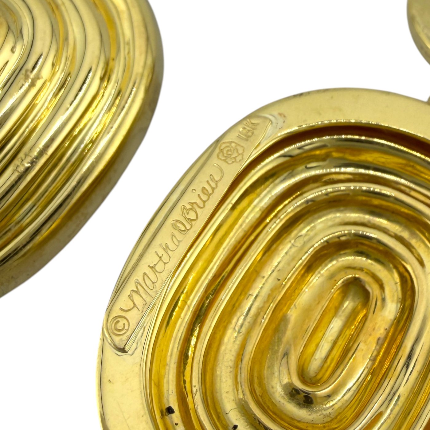 Martha O'Brien
 Geometric 18K Yellow Gold Earrings