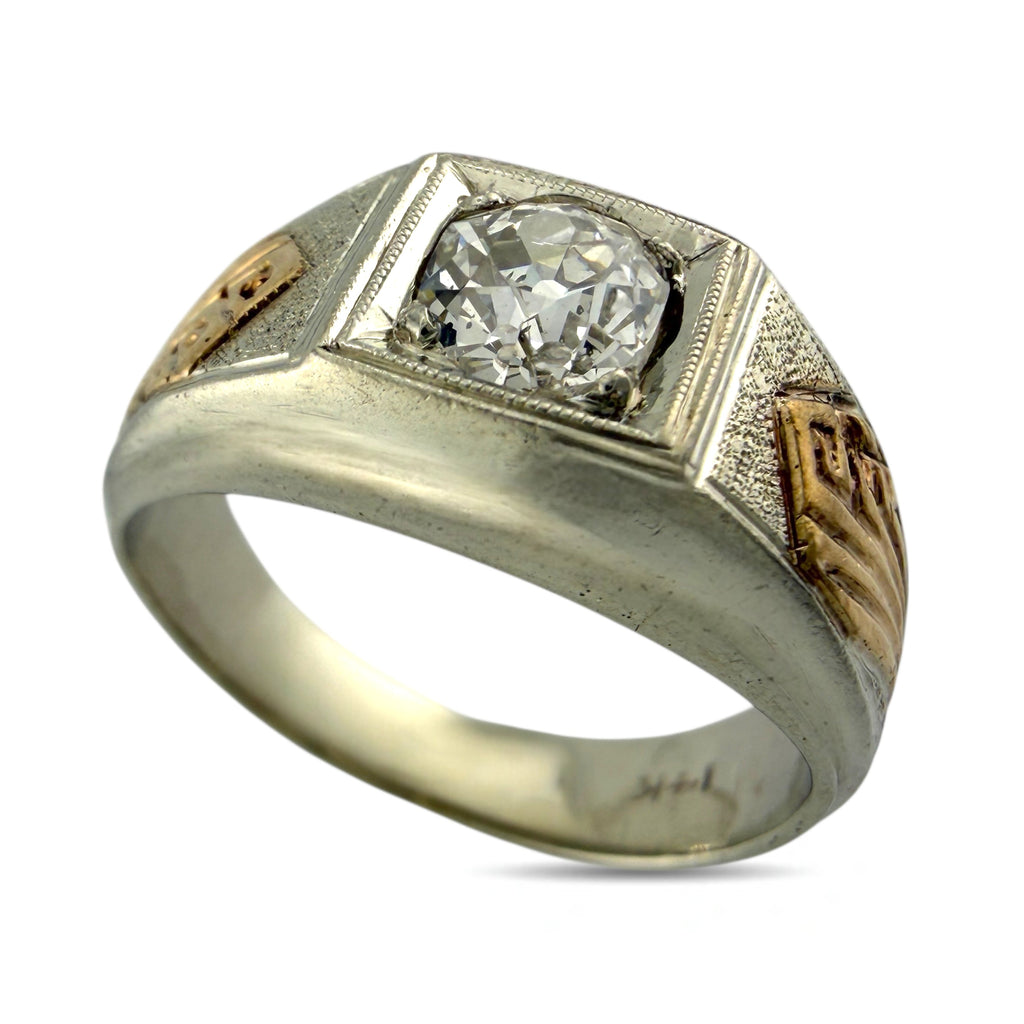 14K White and Rose Gold 0.55ct Diamond Ring