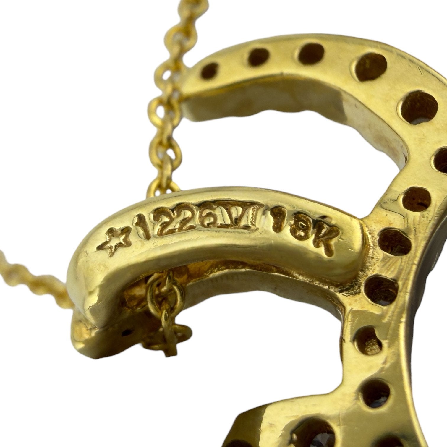 Roberto Coin 18K Yellow Gold 0.42ct Diamond Pendant Necklace