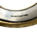 Konstantino 18K Yellow Gold and Platinum Band Ring