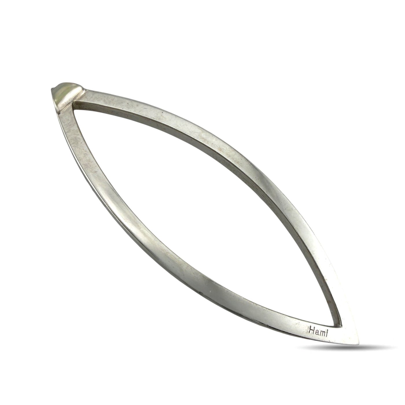 14K White Gold 0.60ct Diamond Marquise Pendan