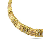 14K Yellow and Rose Gold 1ct Diamond Choker Necklace