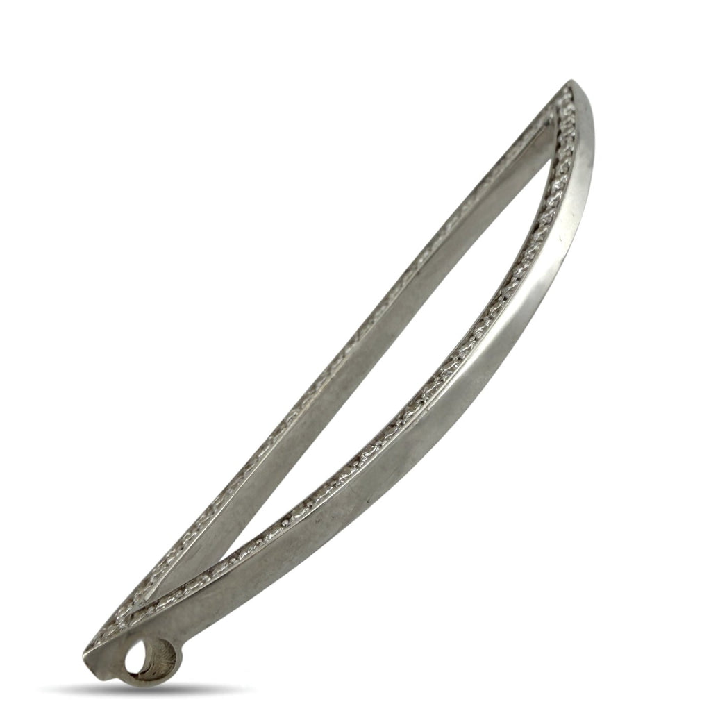 14K White Gold 0.60ct Diamond Marquise Pendan