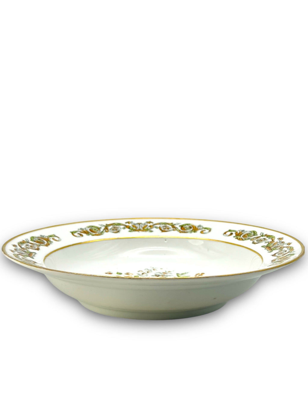 Imperial Russian Popov (AP) Manufactory Porcelain Floral Painting Soup Plate