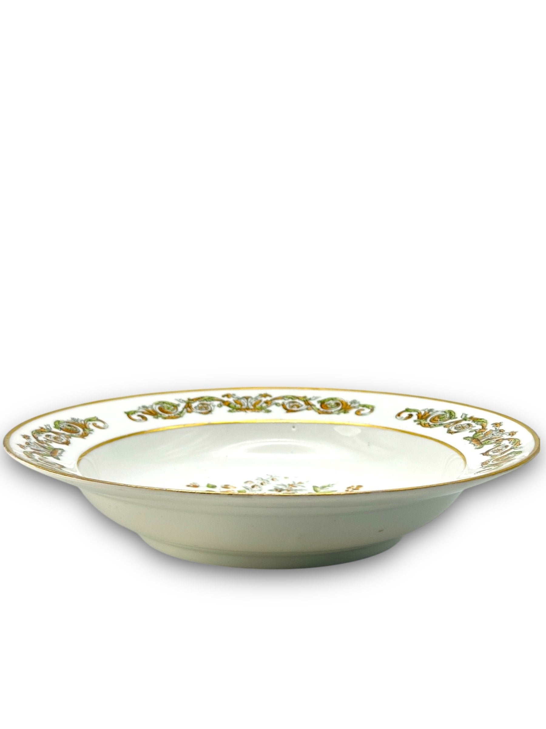 Imperial Russian Popov (AP) Manufactory Porcelain Floral Painting Soup Plate