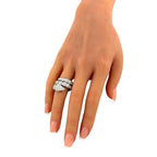 18K Bvlgari Serpenti Viper 18K White Gold 2.77ct Diamond Ring
