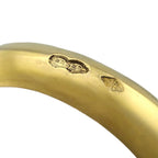 Boucheron 18K Yellow Gold 0.4ct Diamond and Sapphire Ring Circa 1970