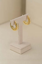18K Yellow Gold 0.40ct Diamond Moon Design Earrings