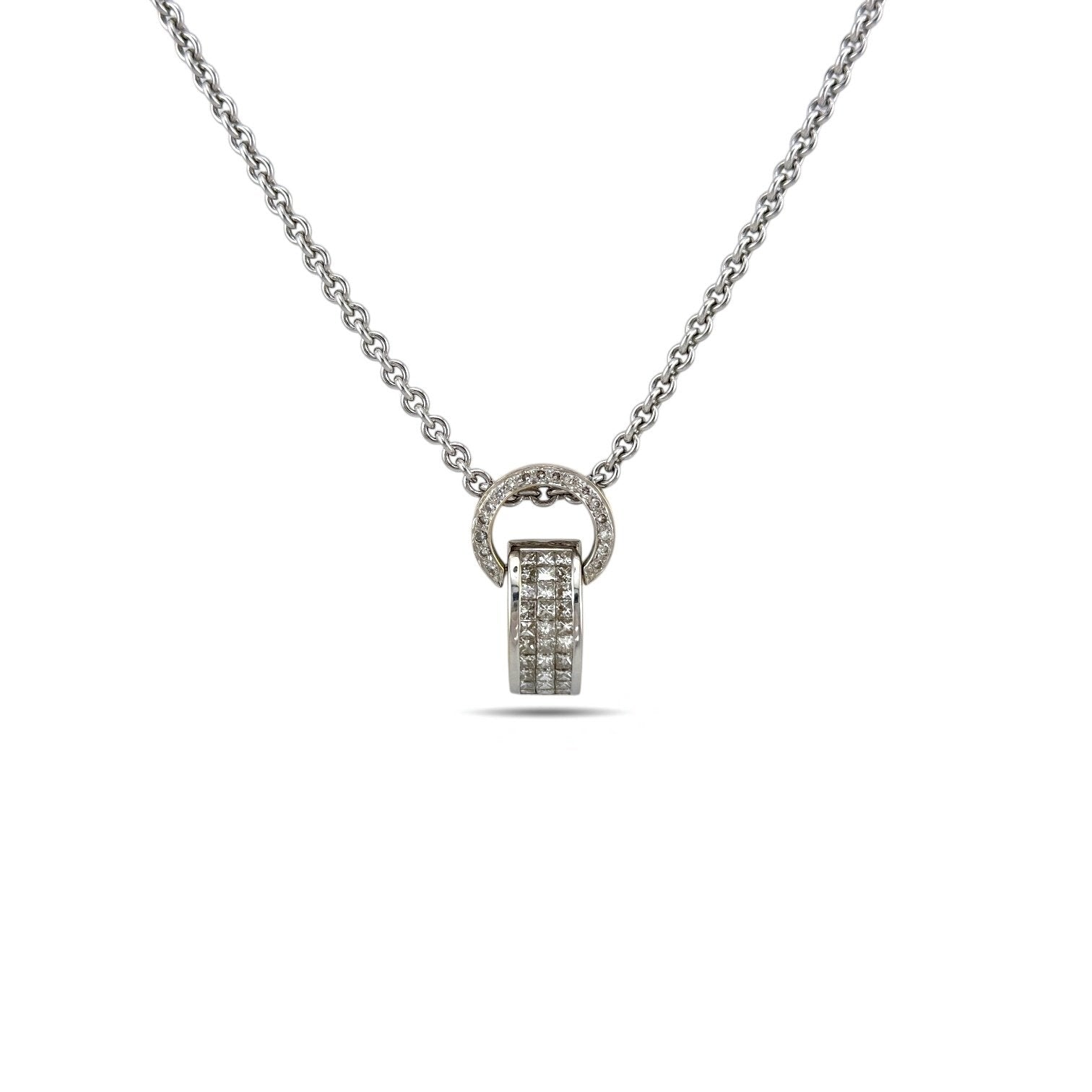 Carrera y Carrera 18K White Gold 2ct Diamonds Necklace