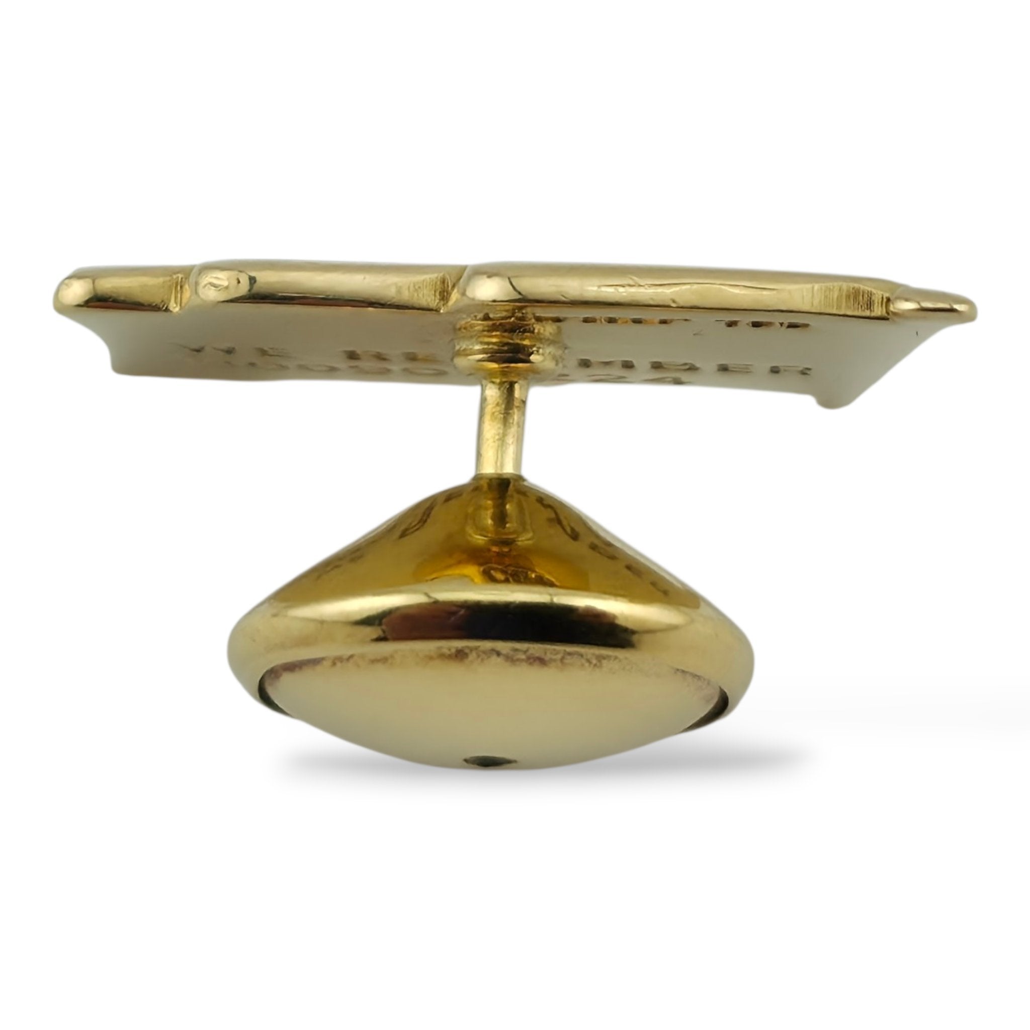 Cartier 18K Yellow Gold American Flag Tie Pin 9/11 "We Remember" Limited Edition
