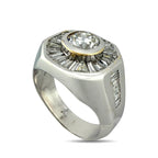 14K White Gold 1.95ct Diamond Statement Ring