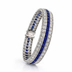 Art Deco Platinum and 7ct Diamond Bracelet Circa 1930s