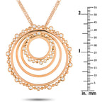 Bucherer - Necklace - 18 kt. White gold, 18K Rose Gold 0.89ct Diamond Circle Necklace