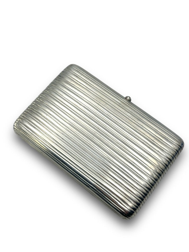 Imperial Russian 84 Silver & Gold Cigarette Case Circa 1896 - Cigarette case - .875 (84 Zolotniki) silver