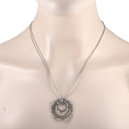 Bucherer - Necklace - 18 kt. White gold, 18K White Gold 0.69ct Diamond Circle Necklace