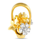 Pomellato - Pendant - 18 kt. Yellow gold, Beautiful 18K Yellow Gold Diamond Flower Basket Pendant