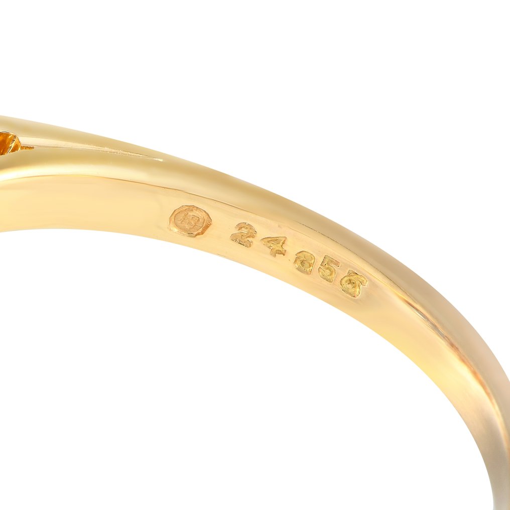 Oscar Heyman 18K Yellow Gold 1.78ct Diamond and 1.68ct Sapphire Ring