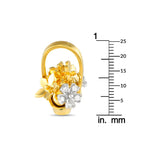Pomellato - Pendant - 18 kt. Yellow gold, Beautiful 18K Yellow Gold Diamond Flower Basket Pendant