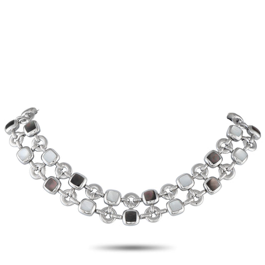 Van Cleef & Arpels 18K White Gold Mother of Pearl Necklace