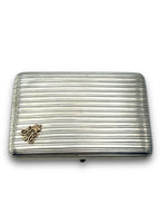 Imperial Russian 84 Silver & Gold Cigarette Case Circa 1896 - Cigarette case - .875 (84 Zolotniki) silver