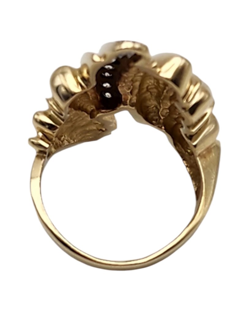 14 kt. Yellow gold, Gorgeous Women's 14K Yellow Gold & Diamonds Ring - 0.34ct. tw. Diamond