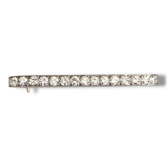 Vintage Tiffany & Co. Platinum & 2.5ct. Diamond Brooch